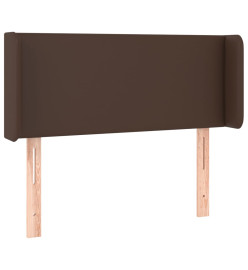 Tête de lit à LED Marron 103x16x78/88 cm Similicuir