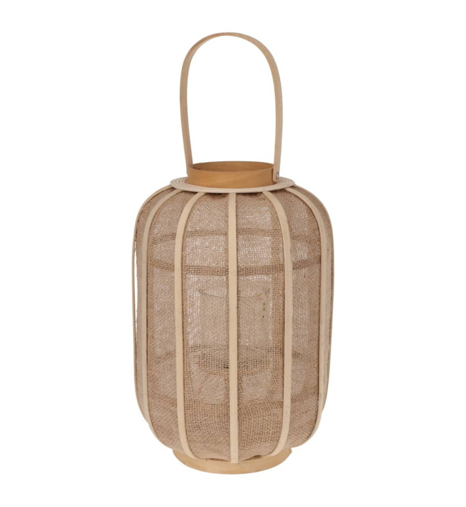 H&S Collection Lanterne suspendue rotin 28x40 cm beige H&S Collection Lanterne suspendue rotin 28x40 cm beige