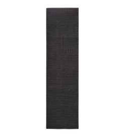 Tapis Sisal naturel 80x300 cm Noir