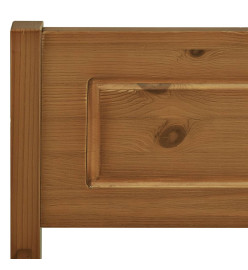 Cadre de lit Bois de pin massif Marron miel 120x200 cm