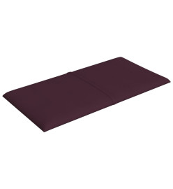 Panneaux muraux 12 pcs Violet 30x15 cm Tissu 0,54 m²