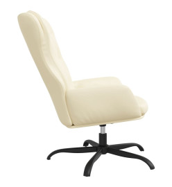 Fauteuil inclinable Crème Similicuir