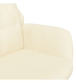 Fauteuil inclinable Crème Similicuir