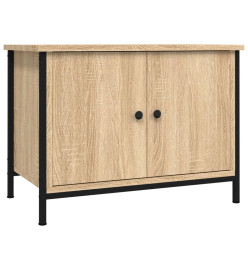 Meuble TV avec portes chêne sonoma 60x35x45cm bois d'ingénierie