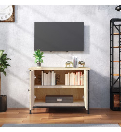 Meuble TV avec portes chêne sonoma 60x35x45cm bois d'ingénierie