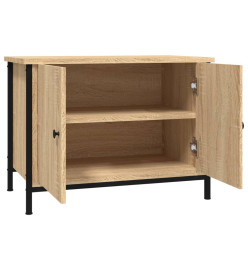 Meuble TV avec portes chêne sonoma 60x35x45cm bois d'ingénierie