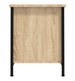 Meuble TV avec portes chêne sonoma 60x35x45cm bois d'ingénierie