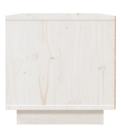 Table de chevet Blanc 40x34x35 cm Bois de pin solide