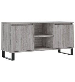 Meuble TV sonoma gris 104x35x50 cm bois d'ingénierie