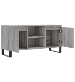 Meuble TV sonoma gris 104x35x50 cm bois d'ingénierie