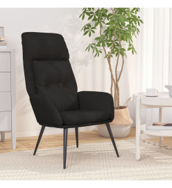 Chaise de relaxation Noir Similicuir daim