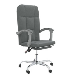 Fauteuil inclinable de bureau Gris foncé Tissu