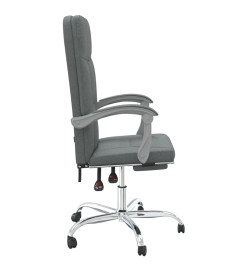 Fauteuil inclinable de bureau Gris foncé Tissu