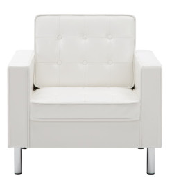 Fauteuil Blanc Similicuir