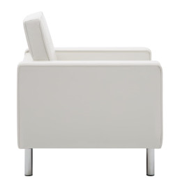 Fauteuil Blanc Similicuir