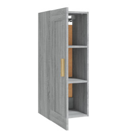 Armoire murale Sonoma gris 35x34x90 cm Bois d'ingénierie