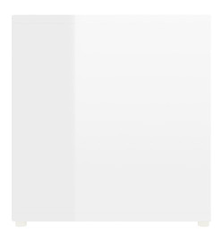 Meubles TV 2 pcs Blanc brillant 107x35x37 cm Aggloméré