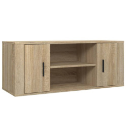 Meuble TV Chêne sonoma 100x35x40 cm Bois d'ingénierie