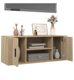 Meuble TV Chêne sonoma 100x35x40 cm Bois d'ingénierie