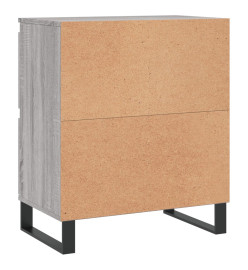 Buffets 3 pcs Sonoma gris Bois d'ingénierie