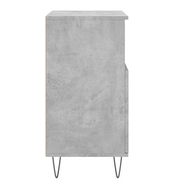 Buffets 2 pcs gris béton bois d'ingénierie