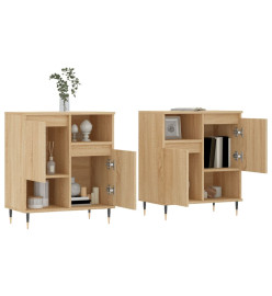 Buffets 2 pcs chêne sonoma bois d'ingénierie