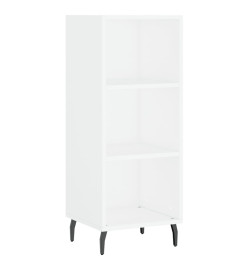 Buffet haut Blanc 34,5x32,5x180 cm Bois d'ingénierie