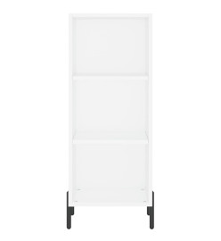 Buffet haut Blanc brillant 34,5x32,5x180 cm Bois d'ingénierie