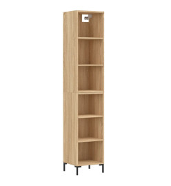 Buffet haut Chêne sonoma 34,5x32,5x180 cm Bois d'ingénierie