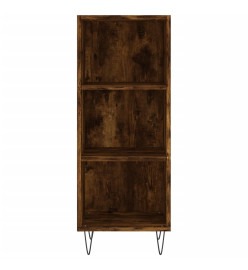 Buffet haut Chêne fumé 34,5x32,5x180 cm Bois d'ingénierie