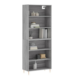 Buffet sonoma gris 69,5x32,5x180 cm bois d'ingénierie