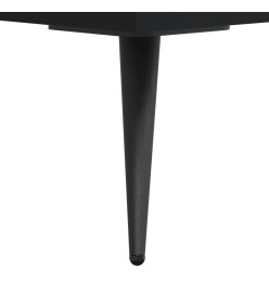 Buffet noir 69,5x32,5x180 cm bois d'ingénierie