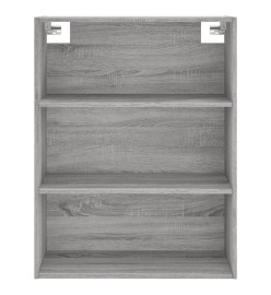 Buffet haut Sonoma gris 69,5x34x180 cm Bois d'ingénierie