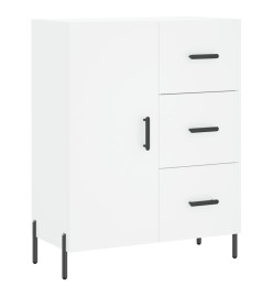 Buffet haut Blanc 69,5x34x180 cm Bois d'ingénierie