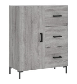 Buffet haut Sonoma gris 69,5x34x180 cm Bois d'ingénierie