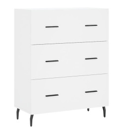Buffet haut Blanc 69,5x34x180 cm Bois d'ingénierie