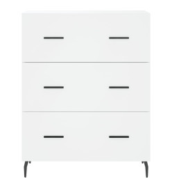 Buffet haut Blanc 69,5x34x180 cm Bois d'ingénierie