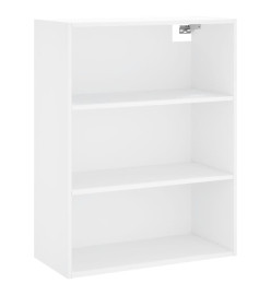 Buffet haut Blanc 69,5x34x180 cm Bois d'ingénierie