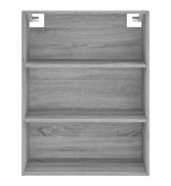 Buffet haut Sonoma gris 69,5x34x180 cm Bois d'ingénierie