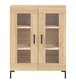 Buffet haut Chêne sonoma 69,5x34x180 cm Bois d'ingénierie
