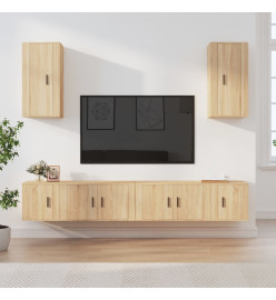 Ensemble de meubles TV 6 pcs Chêne sonoma Bois d'ingénierie