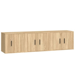 Ensemble de meubles TV 3 pcs Chêne sonoma Bois d'ingénierie