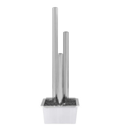 Fontaine de jardin Argenté 48x34x153 cm Acier inoxydable