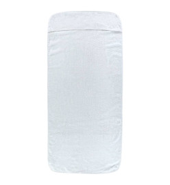 Serviettes de plage 4 pcs blanc 60x135 cm tissu 400 GSM