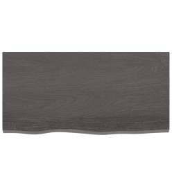 Dessus de bureau gris foncé 80x40x2 cm bois chêne traité