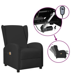 Fauteuil électrique de massage à oreilles Noir Similicuir