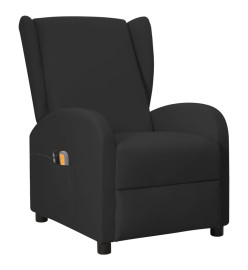 Fauteuil électrique de massage à oreilles Noir Similicuir