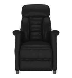 Fauteuil inclinable électrique Noir Similicuir