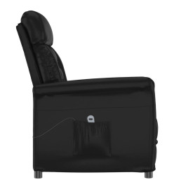 Fauteuil inclinable électrique Noir Similicuir