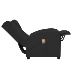 Fauteuil de massage à oreilles noir similicuir